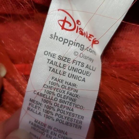 New Disney Store The Little Mermaid Princess Ariel Girls Costume Wig - Picture 8 of 9